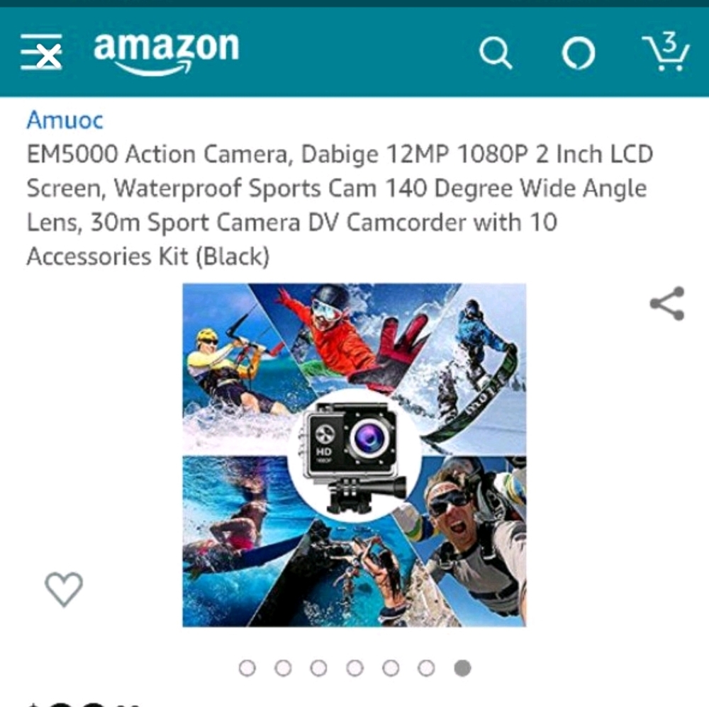EM5000 Action Camera - Picture 4 of 8